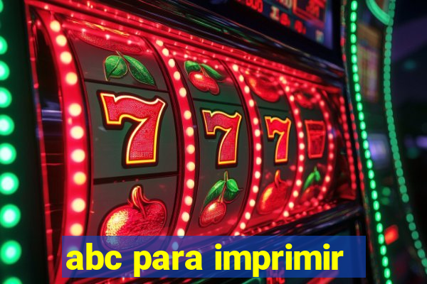 abc para imprimir